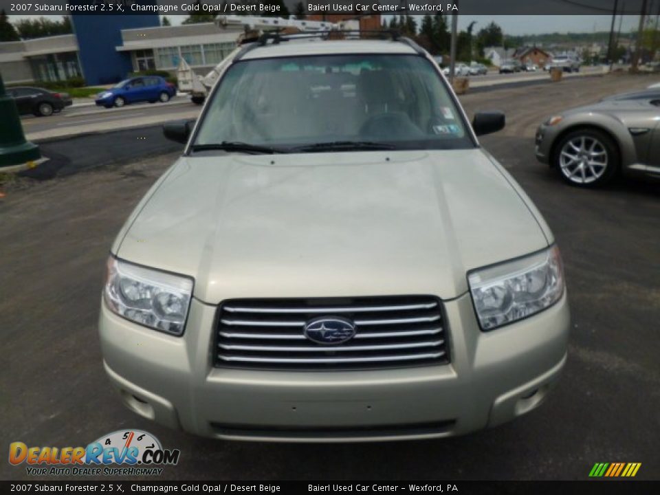 2007 Subaru Forester 2.5 X Champagne Gold Opal / Desert Beige Photo #2