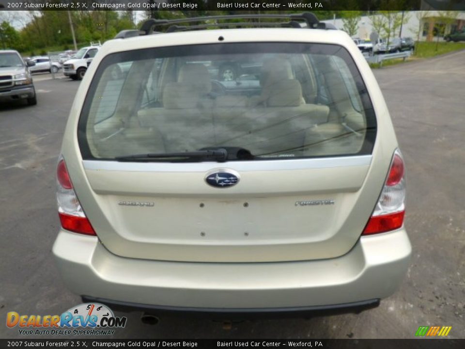 2007 Subaru Forester 2.5 X Champagne Gold Opal / Desert Beige Photo #6