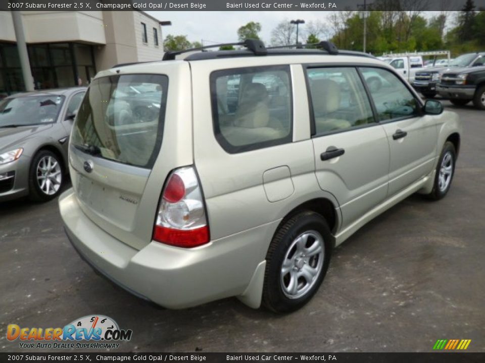 2007 Subaru Forester 2.5 X Champagne Gold Opal / Desert Beige Photo #7