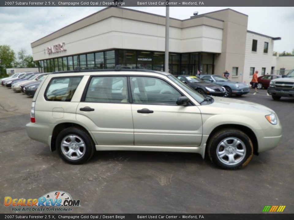 2007 Subaru Forester 2.5 X Champagne Gold Opal / Desert Beige Photo #8