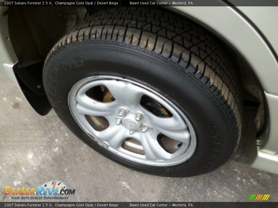 2007 Subaru Forester 2.5 X Champagne Gold Opal / Desert Beige Photo #9