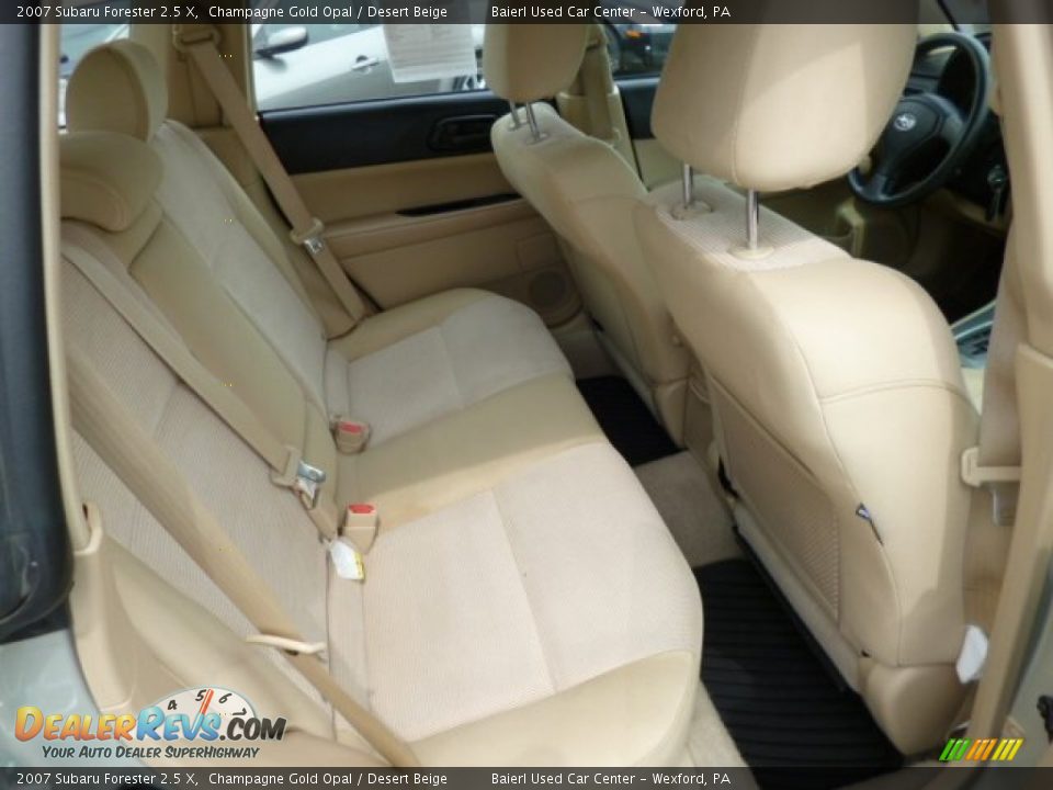 2007 Subaru Forester 2.5 X Champagne Gold Opal / Desert Beige Photo #12