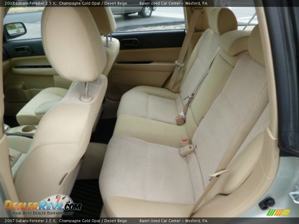 2007 Subaru Forester 2.5 X Champagne Gold Opal / Desert Beige Photo #14
