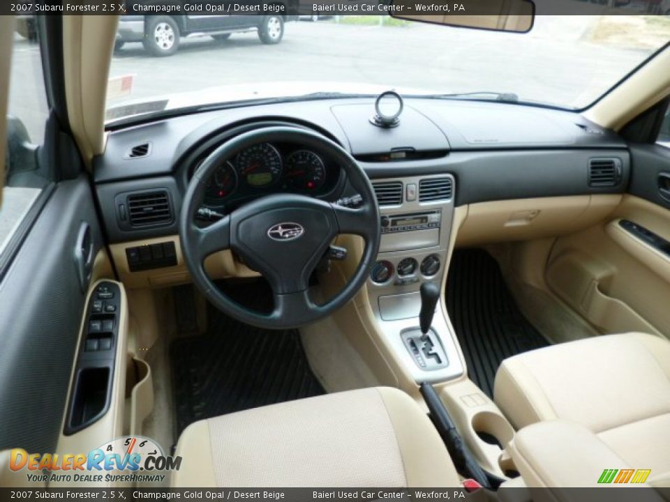 2007 Subaru Forester 2.5 X Champagne Gold Opal / Desert Beige Photo #15