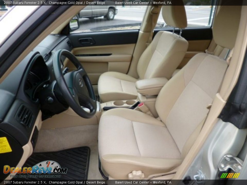 2007 Subaru Forester 2.5 X Champagne Gold Opal / Desert Beige Photo #16