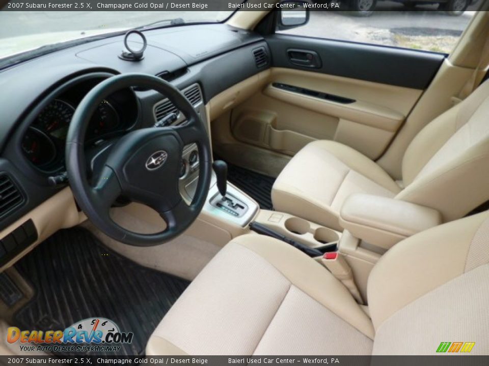2007 Subaru Forester 2.5 X Champagne Gold Opal / Desert Beige Photo #17