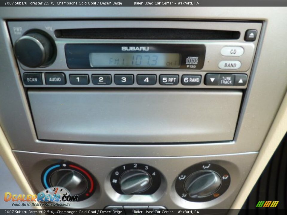 2007 Subaru Forester 2.5 X Champagne Gold Opal / Desert Beige Photo #19