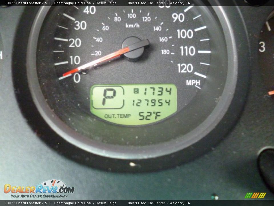 2007 Subaru Forester 2.5 X Champagne Gold Opal / Desert Beige Photo #20