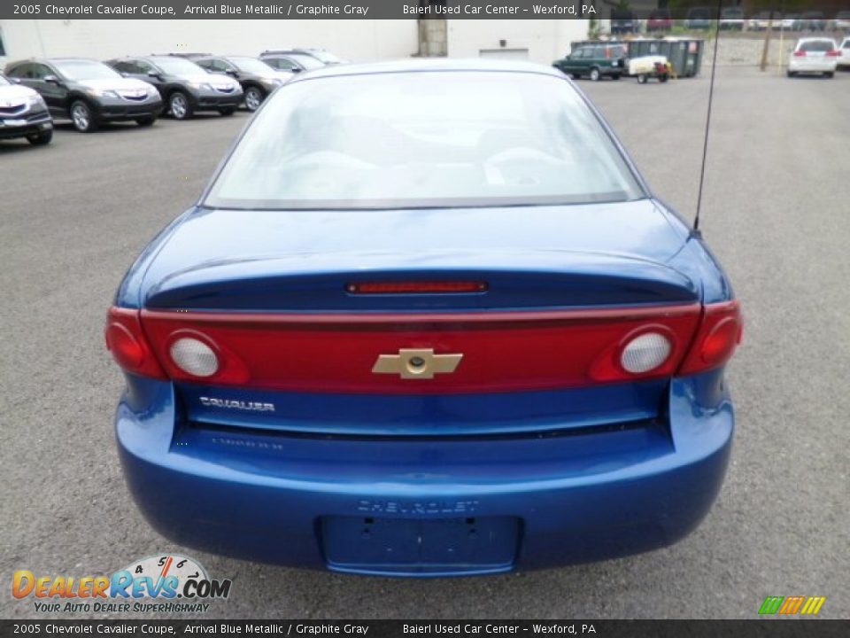 2005 Chevrolet Cavalier Coupe Arrival Blue Metallic / Graphite Gray Photo #6