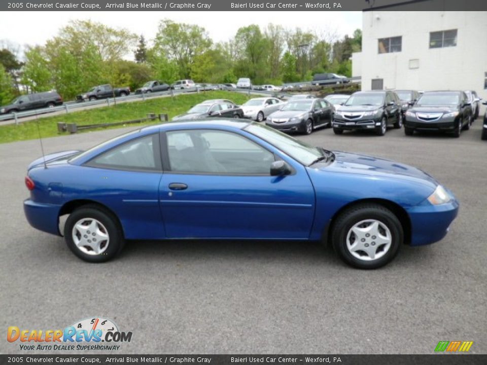2005 Chevrolet Cavalier Coupe Arrival Blue Metallic / Graphite Gray Photo #8