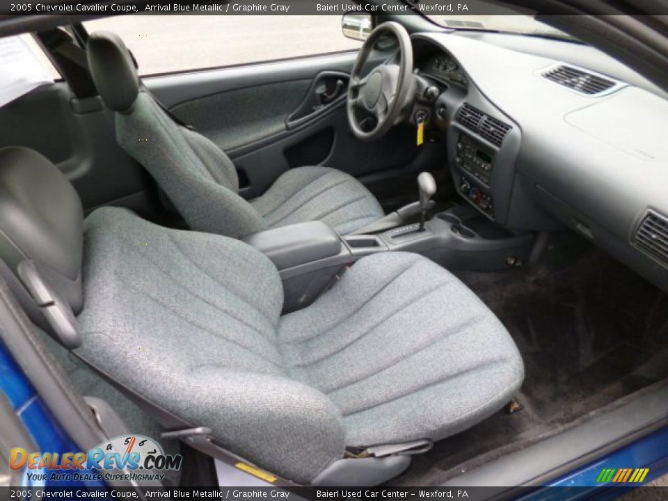 Graphite Gray Interior - 2005 Chevrolet Cavalier Coupe Photo #10