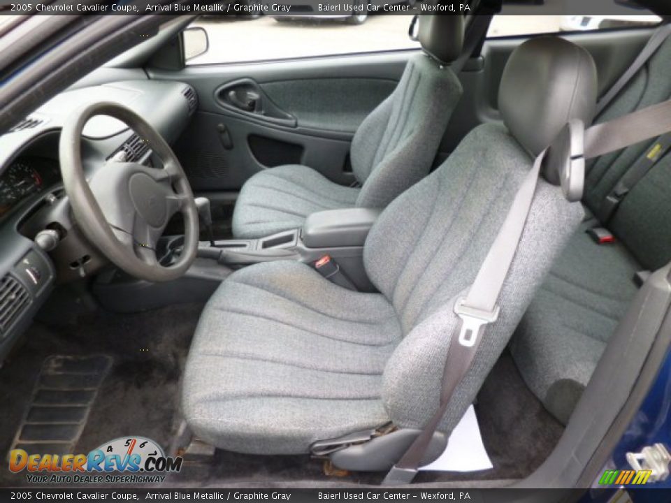 2005 Chevrolet Cavalier Coupe Arrival Blue Metallic / Graphite Gray Photo #14