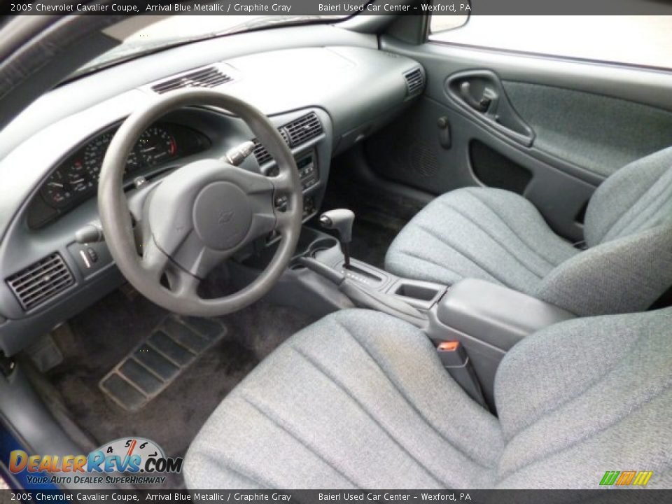 2005 Chevrolet Cavalier Coupe Arrival Blue Metallic / Graphite Gray Photo #15