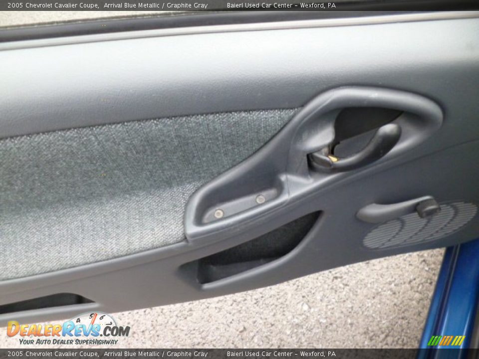 2005 Chevrolet Cavalier Coupe Arrival Blue Metallic / Graphite Gray Photo #16