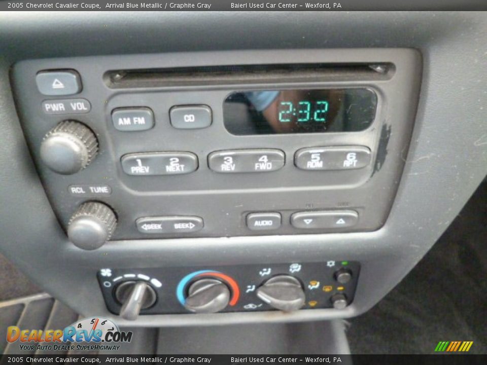 2005 Chevrolet Cavalier Coupe Arrival Blue Metallic / Graphite Gray Photo #19