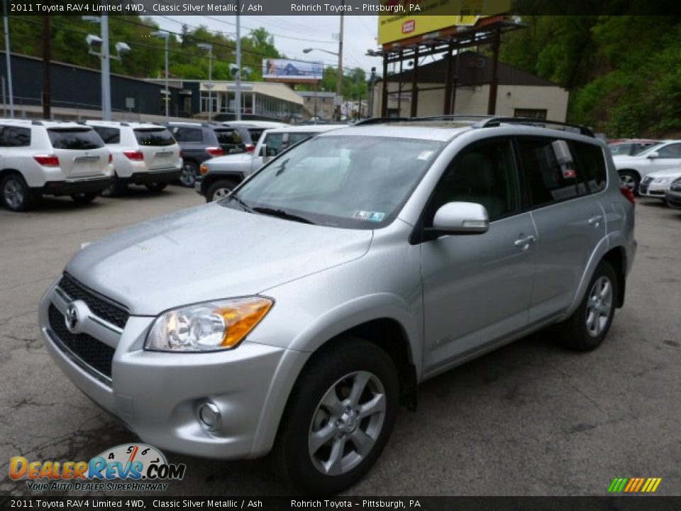 2011 Toyota RAV4 Limited 4WD Classic Silver Metallic / Ash Photo #3