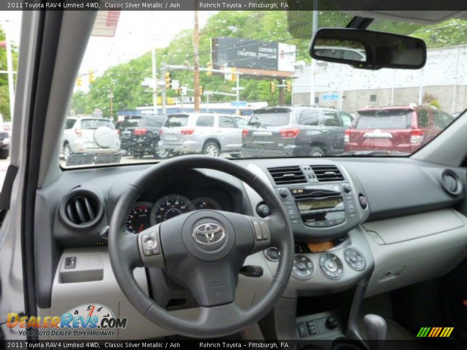 2011 Toyota RAV4 Limited 4WD Classic Silver Metallic / Ash Photo #6