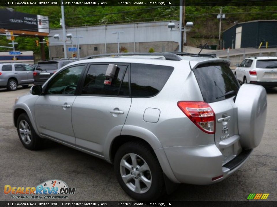 2011 Toyota RAV4 Limited 4WD Classic Silver Metallic / Ash Photo #13