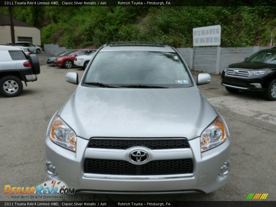 2011 Toyota RAV4 Limited 4WD Classic Silver Metallic / Ash Photo #14