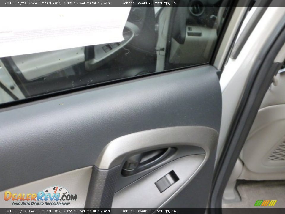 2011 Toyota RAV4 Limited 4WD Classic Silver Metallic / Ash Photo #15