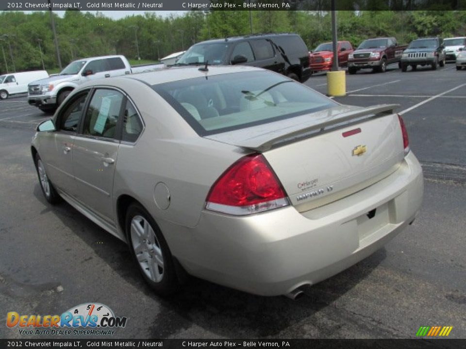 2012 Chevrolet Impala LT Gold Mist Metallic / Neutral Photo #7