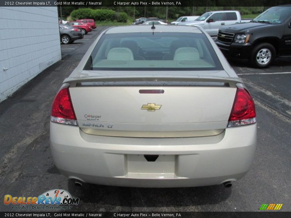 2012 Chevrolet Impala LT Gold Mist Metallic / Neutral Photo #8