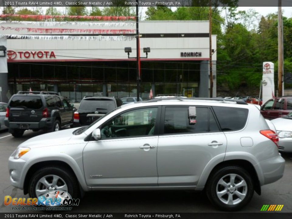 2011 Toyota RAV4 Limited 4WD Classic Silver Metallic / Ash Photo #2
