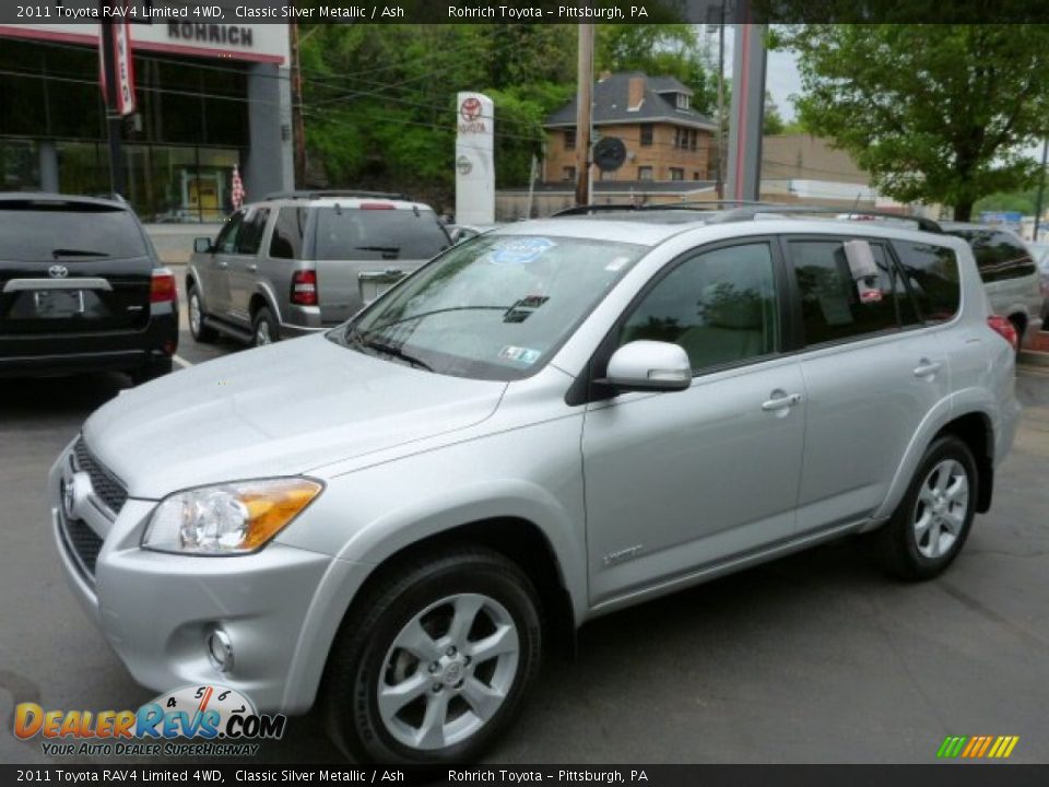 2011 Toyota RAV4 Limited 4WD Classic Silver Metallic / Ash Photo #3