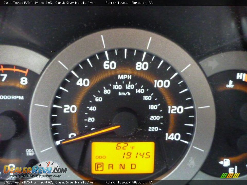 2011 Toyota RAV4 Limited 4WD Classic Silver Metallic / Ash Photo #9