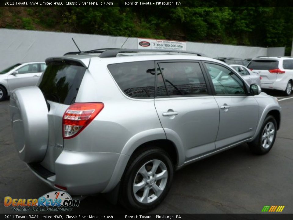 2011 Toyota RAV4 Limited 4WD Classic Silver Metallic / Ash Photo #11