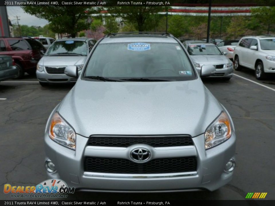 2011 Toyota RAV4 Limited 4WD Classic Silver Metallic / Ash Photo #14