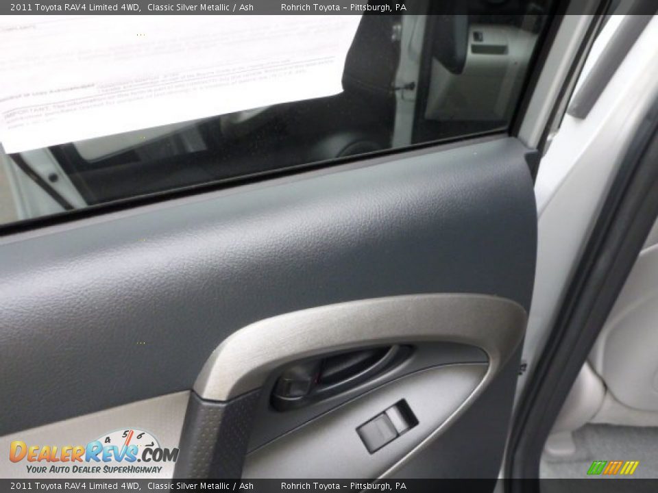 2011 Toyota RAV4 Limited 4WD Classic Silver Metallic / Ash Photo #15