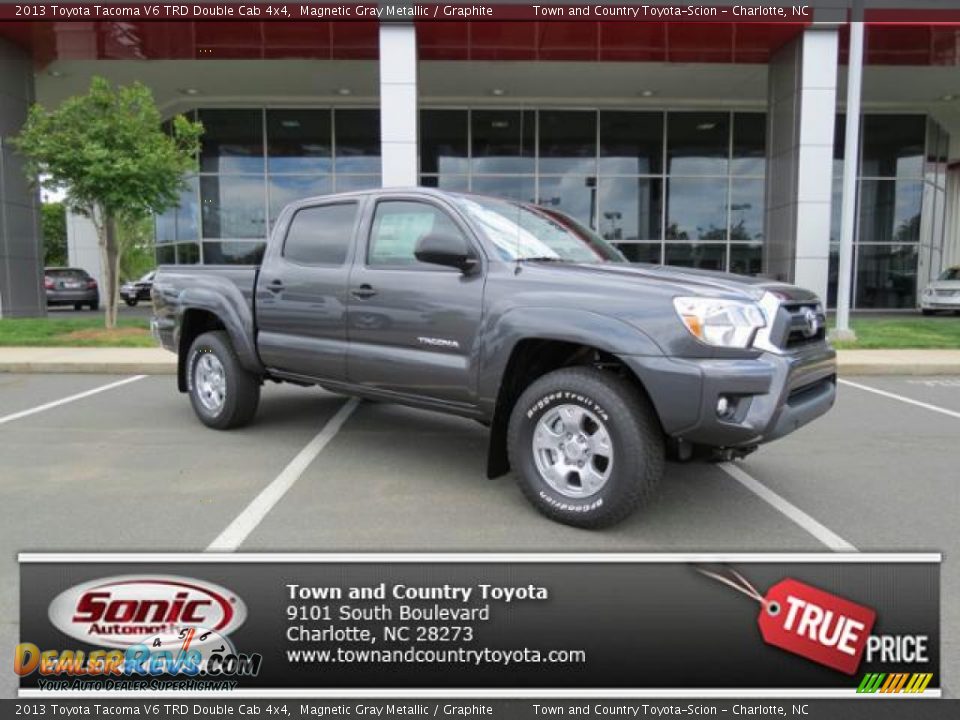 2013 Toyota Tacoma V6 TRD Double Cab 4x4 Magnetic Gray Metallic / Graphite Photo #1