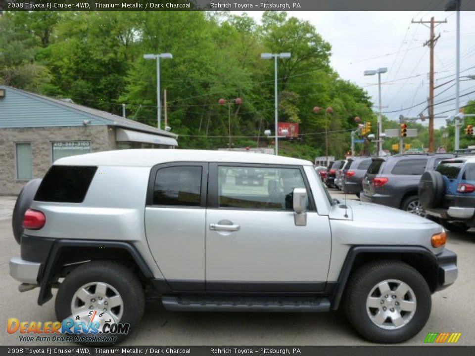 2008 Toyota FJ Cruiser 4WD Titanium Metallic / Dark Charcoal Photo #10