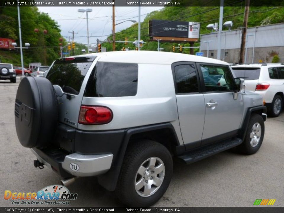 2008 Toyota FJ Cruiser 4WD Titanium Metallic / Dark Charcoal Photo #11
