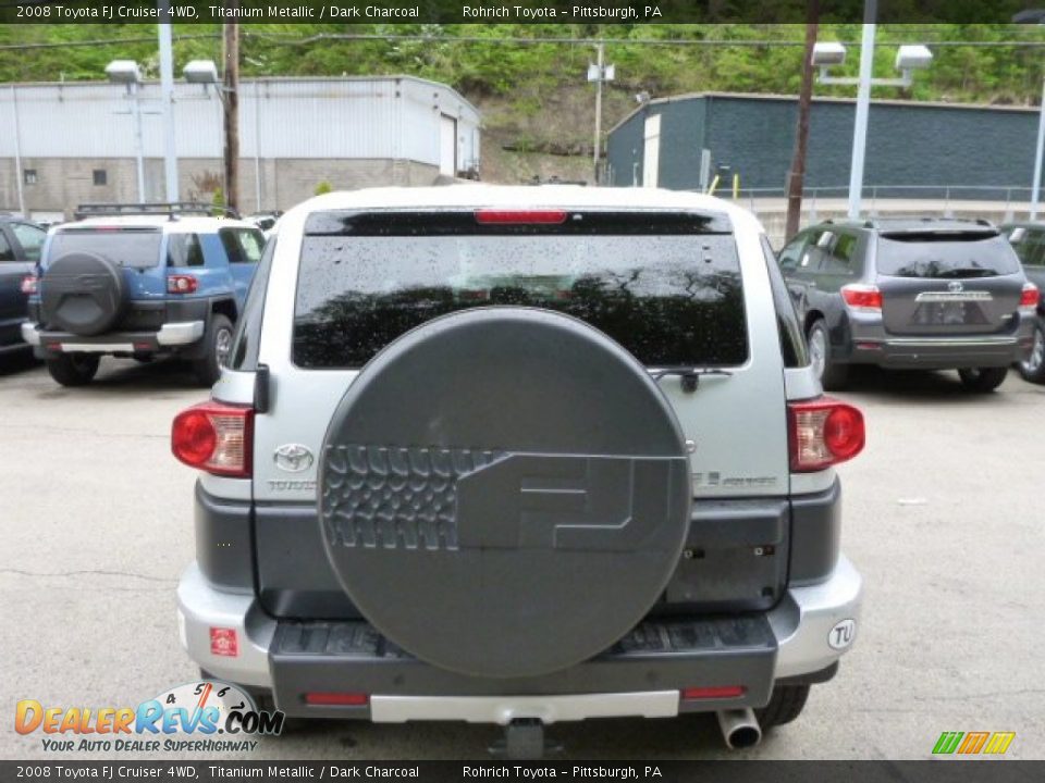 2008 Toyota FJ Cruiser 4WD Titanium Metallic / Dark Charcoal Photo #12