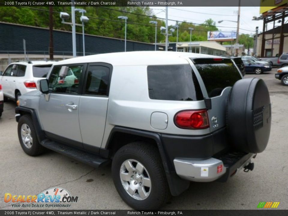 2008 Toyota FJ Cruiser 4WD Titanium Metallic / Dark Charcoal Photo #13