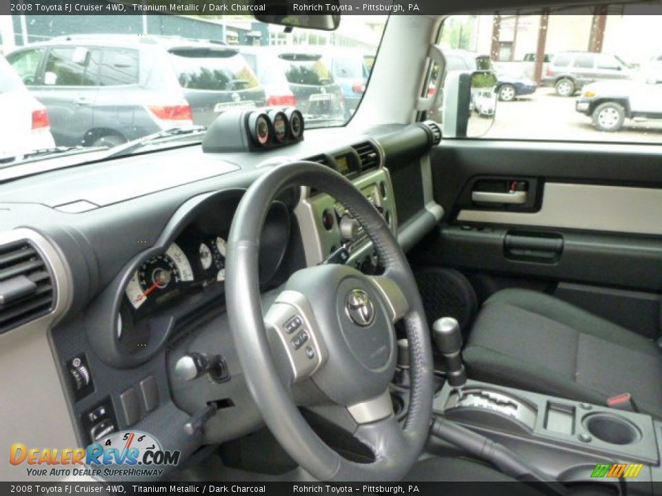 2008 Toyota FJ Cruiser 4WD Titanium Metallic / Dark Charcoal Photo #16