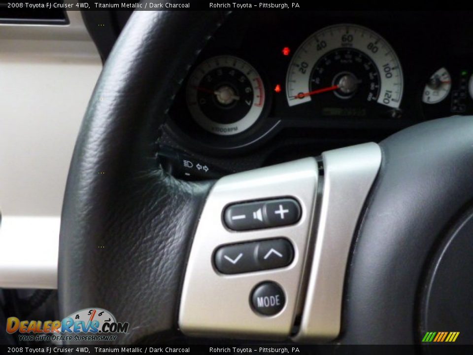 2008 Toyota FJ Cruiser 4WD Titanium Metallic / Dark Charcoal Photo #18