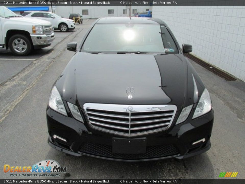 2011 Mercedes-Benz E 350 4Matic Sedan Black / Natural Beige/Black Photo #5