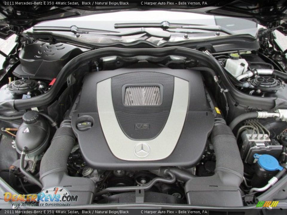 2011 Mercedes-Benz E 350 4Matic Sedan Black / Natural Beige/Black Photo #11