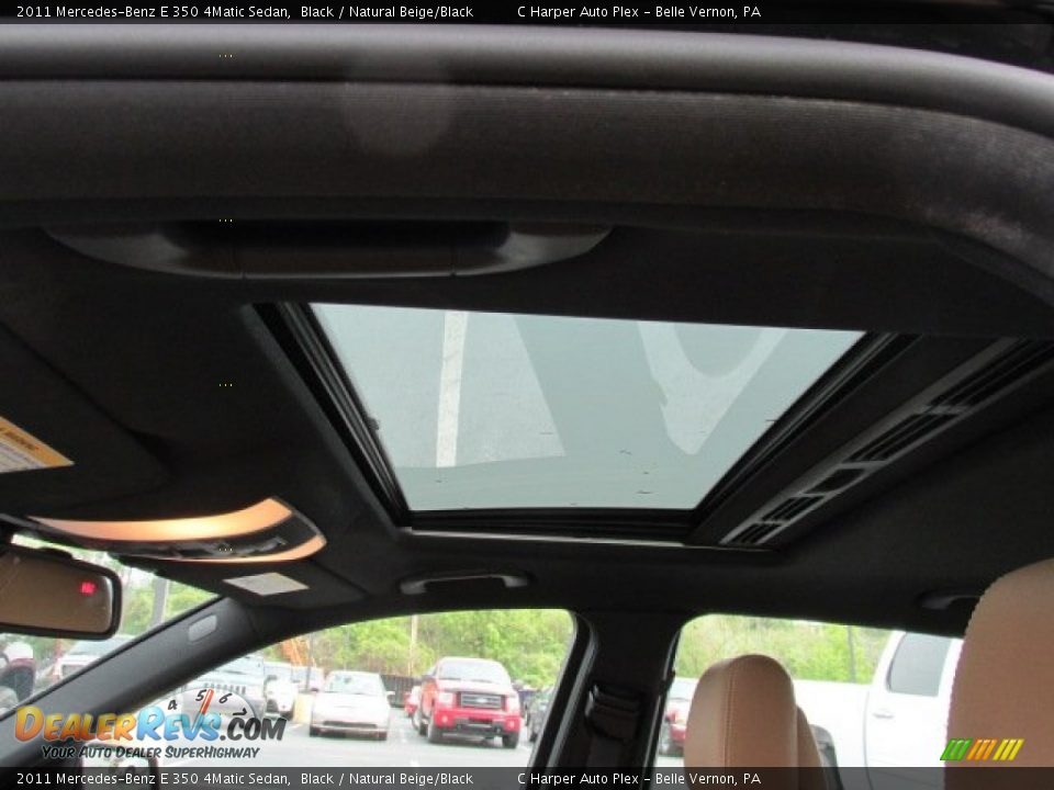 2011 Mercedes-Benz E 350 4Matic Sedan Black / Natural Beige/Black Photo #13