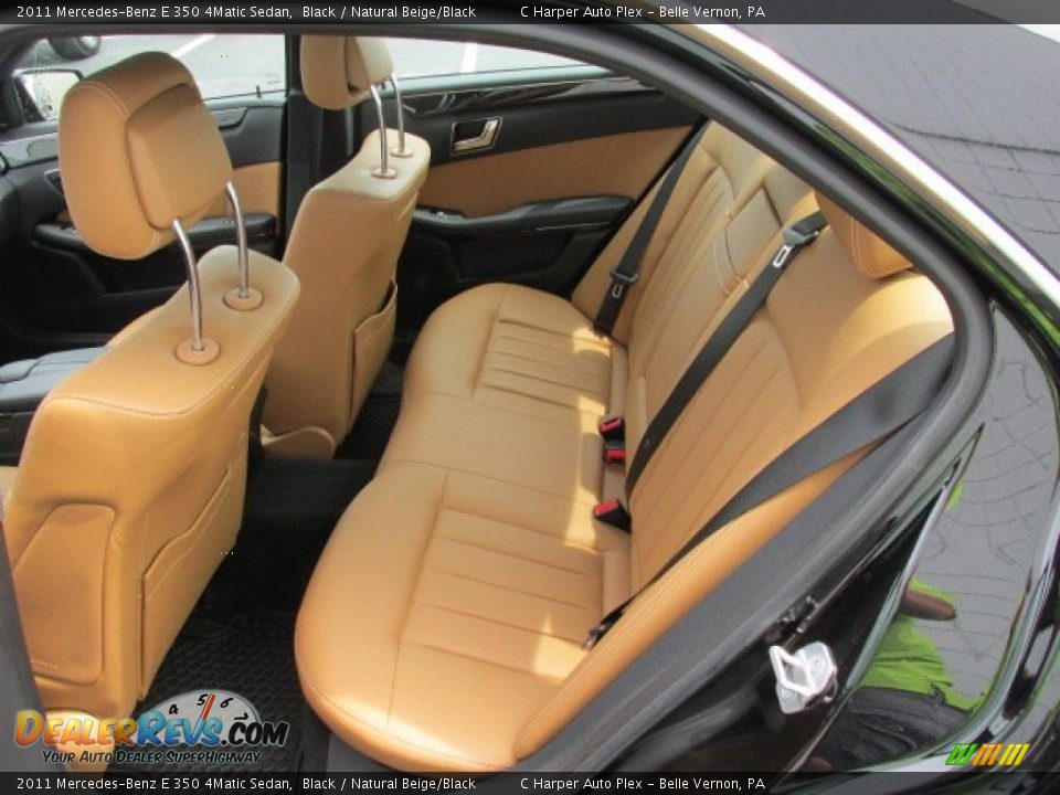 2011 Mercedes-Benz E 350 4Matic Sedan Black / Natural Beige/Black Photo #15