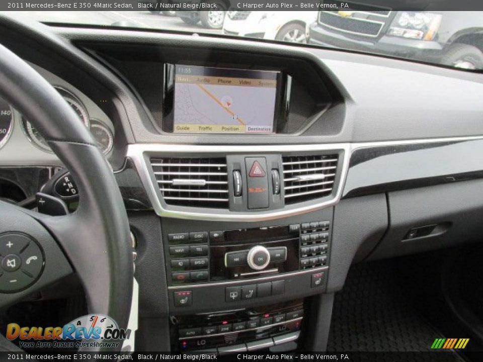 2011 Mercedes-Benz E 350 4Matic Sedan Black / Natural Beige/Black Photo #17