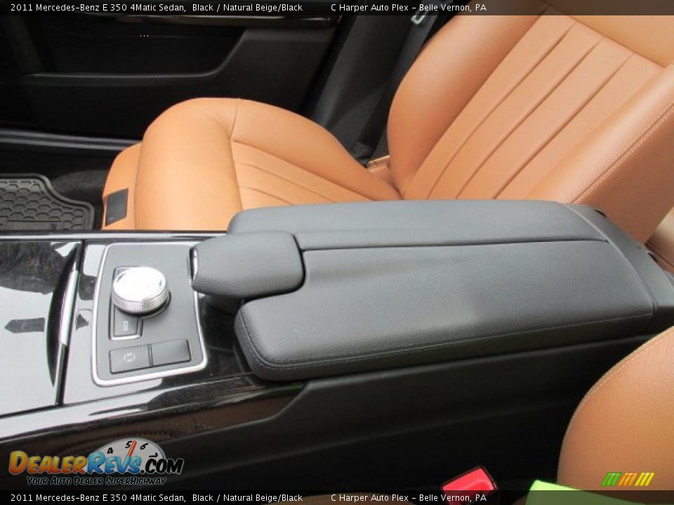 2011 Mercedes-Benz E 350 4Matic Sedan Black / Natural Beige/Black Photo #20