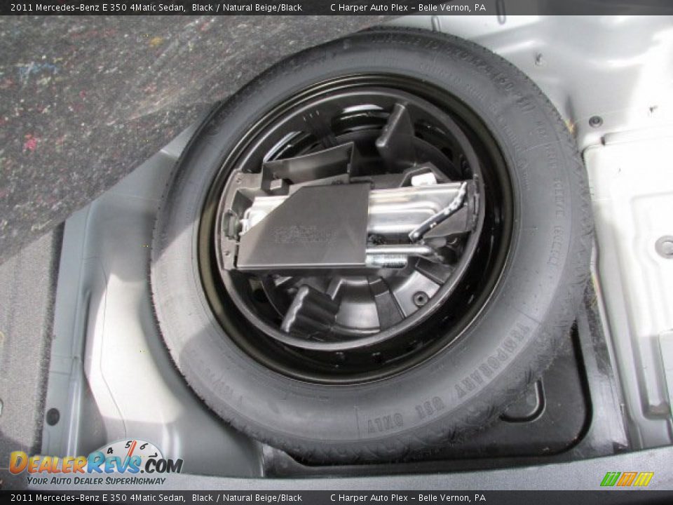 2011 Mercedes-Benz E 350 4Matic Sedan Black / Natural Beige/Black Photo #22