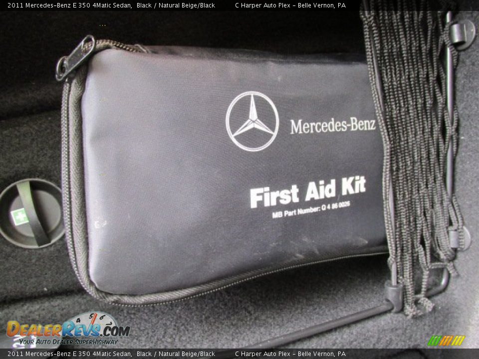 2011 Mercedes-Benz E 350 4Matic Sedan Black / Natural Beige/Black Photo #23