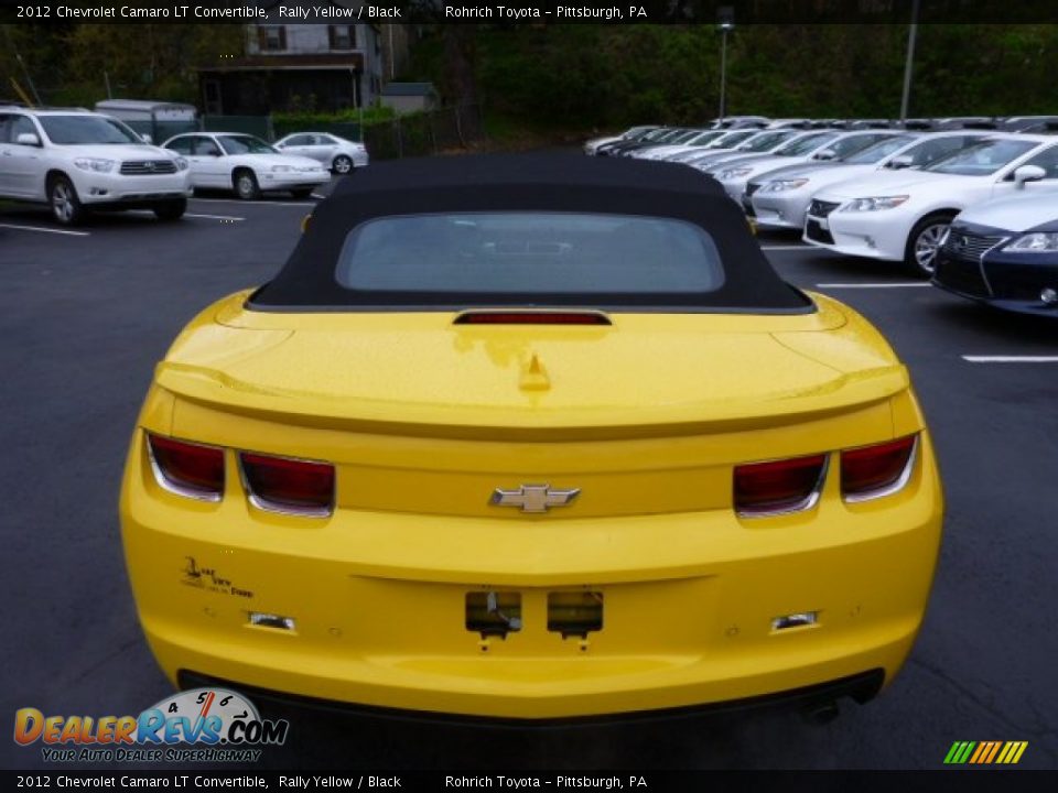 2012 Chevrolet Camaro LT Convertible Rally Yellow / Black Photo #12