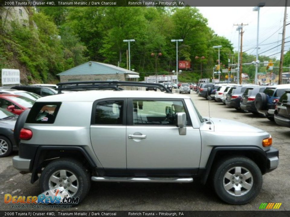 2008 Toyota FJ Cruiser 4WD Titanium Metallic / Dark Charcoal Photo #10