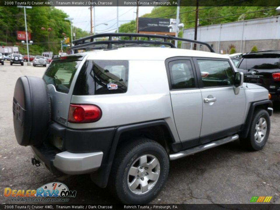 2008 Toyota FJ Cruiser 4WD Titanium Metallic / Dark Charcoal Photo #11